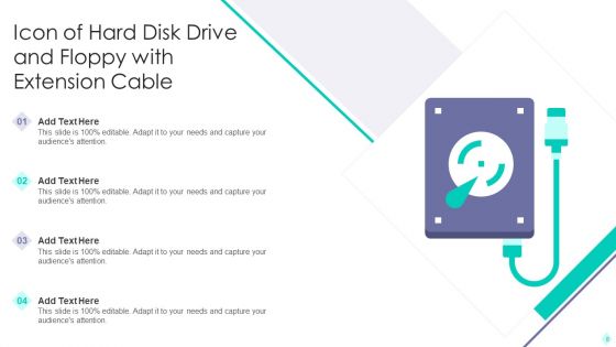 Hard Disk Drive Icon Ppt PowerPoint Presentation Complete With Slides