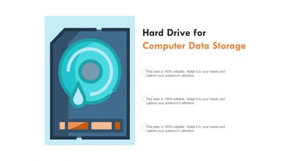 Hard Drive For Computer Data Storage Ppt PowerPoint Presentation Show Ideas