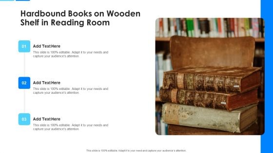Hardbound Books On Wooden Shelf In Reading Room Download PDF