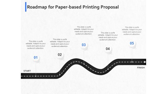 Hardbound Printing Roadmap For Paper Based Printing Proposal Ppt Pictures Layout PDF