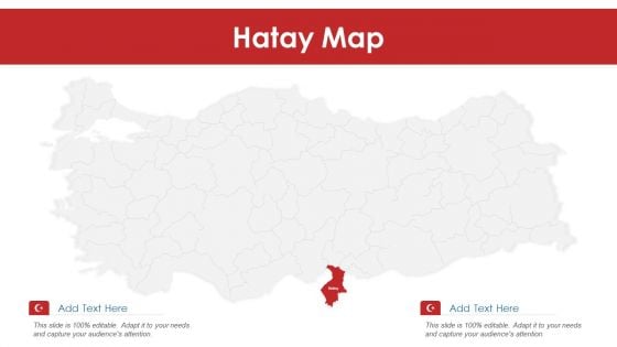 Hatay Map PowerPoint Presentation PPT Template PDF