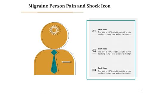 Headache Icon Circle Arrows Ppt PowerPoint Presentation Complete Deck