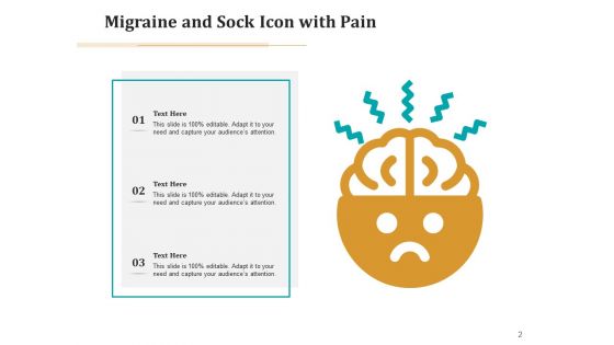 Headache Icon Circle Arrows Ppt PowerPoint Presentation Complete Deck