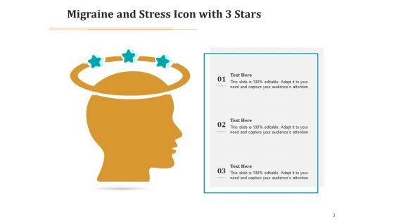 Headache Icon Circle Arrows Ppt PowerPoint Presentation Complete Deck