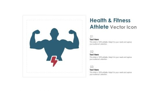 Health And Fitness Athlete Vector Icon Ppt PowerPoint Presentation Slides Background Image