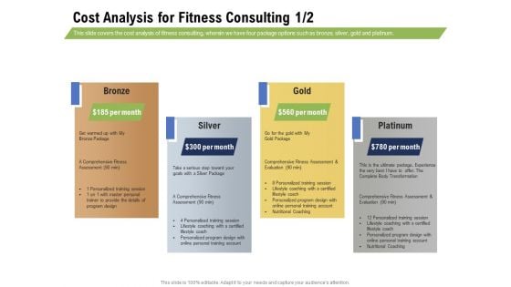 Health And Fitness Consultant Cost Analysis For Fitness Consulting Gold Summary PDF Health And Fitness Consultant Cost Analysis For Fitness Consulting Gold Summary PDF