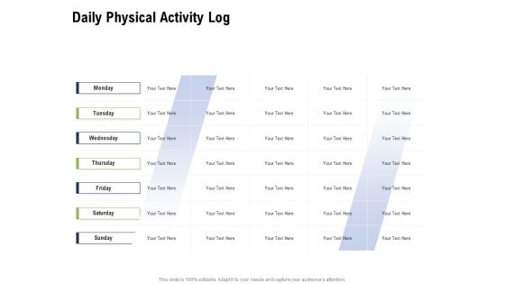 Health And Fitness Consultant Daily Physical Activity Log Introduction PDF