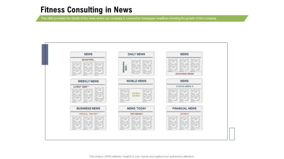 Health And Fitness Consultant Fitness Consulting In News Professional PDF