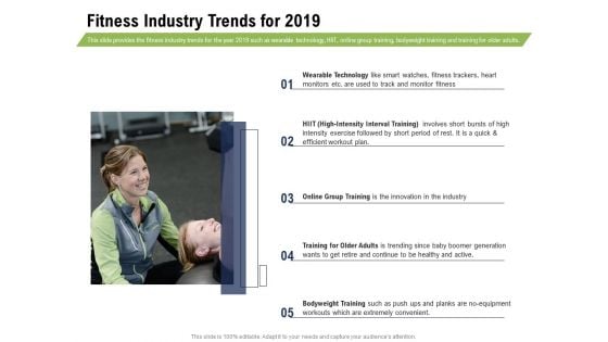 Health And Fitness Consultant Fitness Industry Trends For 2019 Infographics PDF Health And Fitness Consultant Fitness Industry Trends For 2019 Infographics PDF