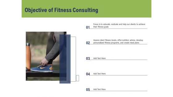 Health And Fitness Consultant Objective Of Fitness Consulting Demonstration PDF Health And Fitness Consultant Objective Of Fitness Consulting Demonstration PDF