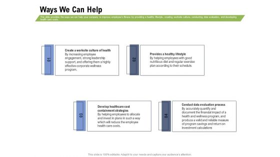Health And Fitness Consultant Ways We Can Help Professional PDF Health And Fitness Consultant Ways We Can Help Professional PDF