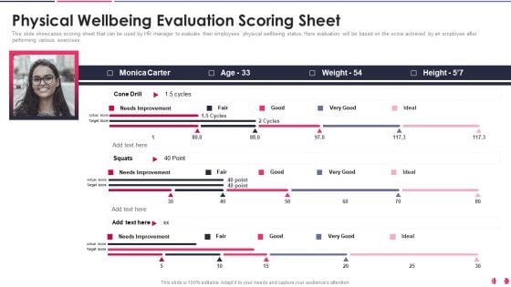 Health And Wellbeing Playbook Physical Wellbeing Evaluation Scoring Sheet Download PDF