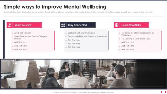 Health And Wellbeing Playbook Simple Ways To Improve Mental Wellbeing Diagrams PDF Health And Wellbeing Playbook Simple Ways To Improve Mental Wellbeing Diagrams PDF