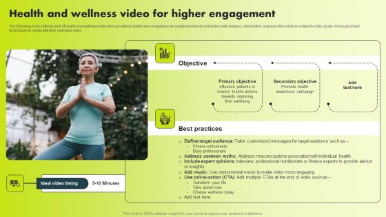 Health And Wellness Video For Higher Engagement Demonstration PDF