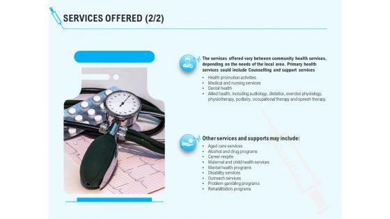 Health Care Services Offered Programs Ppt Ideas Slideshow PDF Health Care Services Offered Programs Ppt Ideas Slideshow PDF