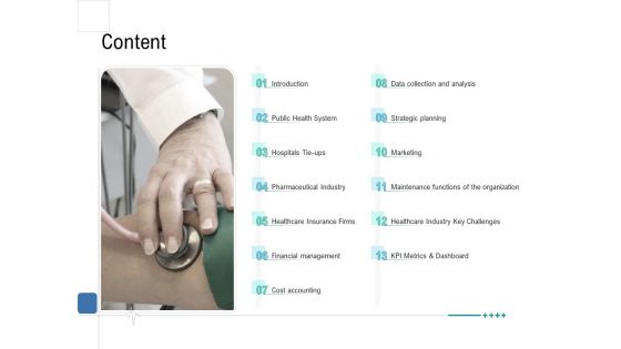 Health Centre Management Business Plan Content Ppt Layouts Outfit PDF