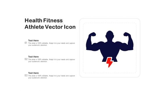 Health Fitness Athlete Vector Icon Ppt PowerPoint Presentation Infographic Template Outfit PDF