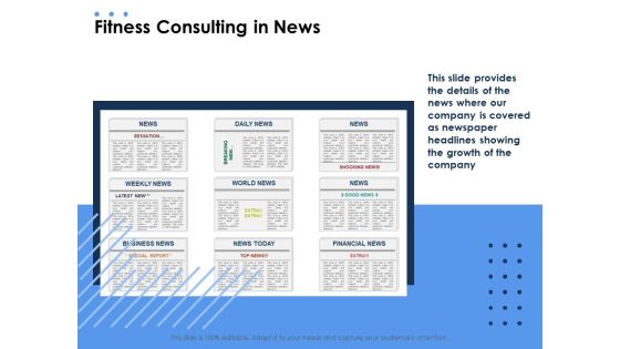 Health Fitness Consulting In News Ppt Portfolio Elements PDF