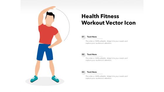 Health Fitness Workout Vector Icon Ppt PowerPoint Presentation Gallery Master Slide PDF