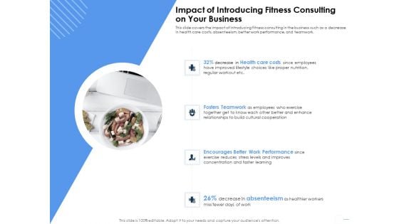 Health Impact Of Introducing Fitness Consulting On Your Business Ppt Show Format Ideas PDF