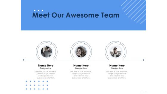 Health Meet Our Awesome Team Ppt Model Show PDF Health Meet Our Awesome Team Ppt Model Show PDF