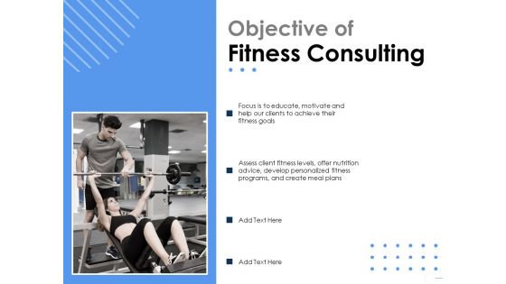 Health Objective Of Fitness Consulting Ppt Inspiration Backgrounds PDF