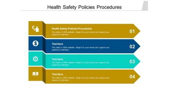 Health Safety Policies Procedures Ppt PowerPoint Presentation File Gallery Cpb Pdf