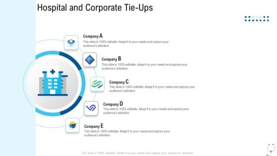 Healthcare Management Hospital And Corporate Tie Ups Ppt Icon Graphics PDF