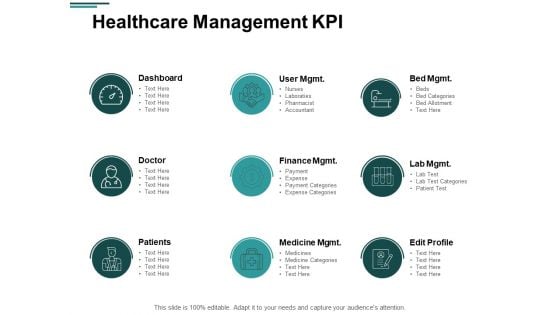 Healthcare Management KPI Ppt PowerPoint Presentation Model Graphic Tips