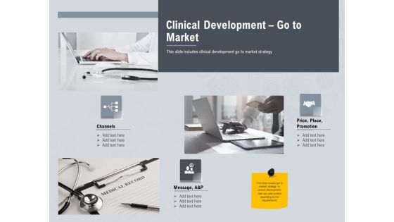 Healthcare Merchandising Clinical Development Go To Market Sample PDF