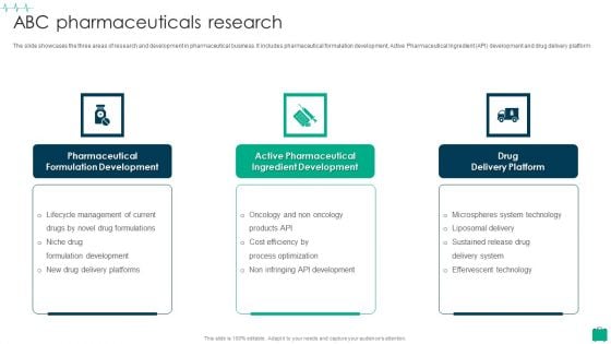 Healthcare Services Company Profile ABC Pharmaceuticals Research Clipart PDF Healthcare Services Company Profile ABC Pharmaceuticals Research Clipart PDF