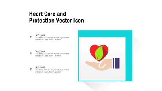 Heart Care And Protection Vector Icon Ppt PowerPoint Presentation Styles Outfit PDF