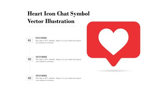 Heart Icon Chat Symbol Vector Illustration Ppt PowerPoint Presentation Styles Format PDF