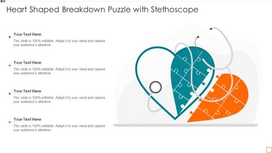 Heart Shaped Breakdown Puzzle With Stethoscope Pictures PDF
