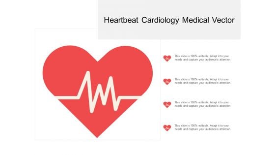 Heartbeat Cardiology Medical Vector Ppt PowerPoint Presentation Portfolio Visuals