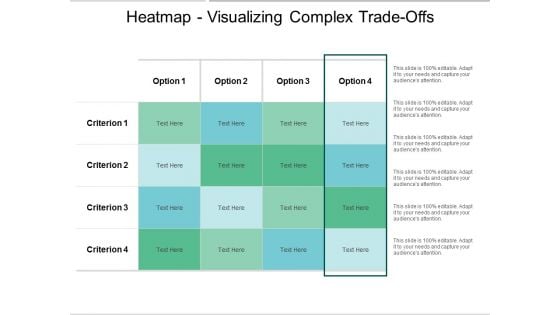 Heatmap Visualizing Complex Trade Offs Ppt PowerPoint Presentation Gallery Template