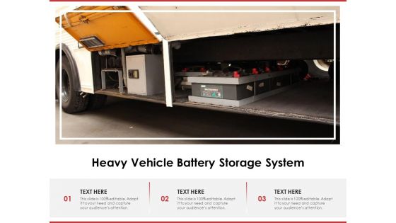 Heavy Vehicle Battery Storage System Ppt PowerPoint Presentation Slides Portrait PDF