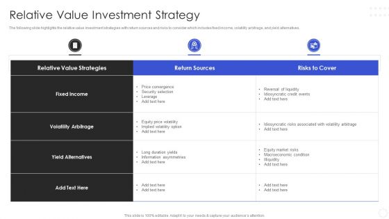 Hedge Fund Risk Management Relative Value Investment Strategy Portrait PDF