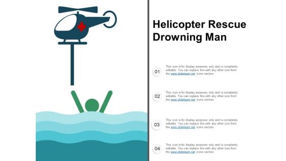 Helicopter Rescue Drowning Man Ppt PowerPoint Presentation Inspiration Example File