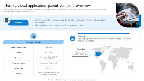 Heroku Cloud Application Parent Company Overview Template PDF