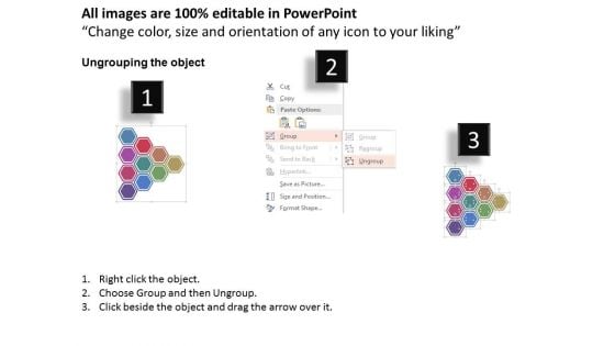 Hexagon Diagram With Business Icons Powerpoint Template