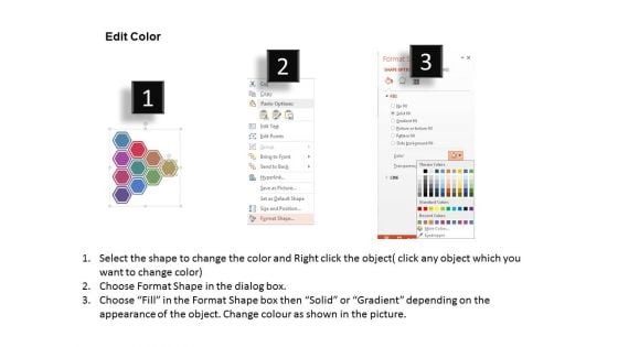 Hexagon Diagram With Business Icons Powerpoint Template