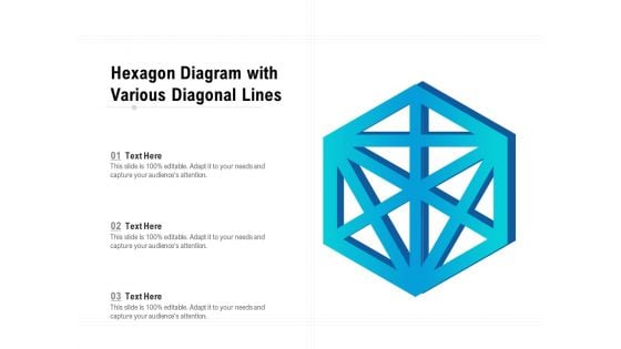 Hexagon Diagram With Various Diagonal Lines Ppt PowerPoint Presentation Icon Model PDF