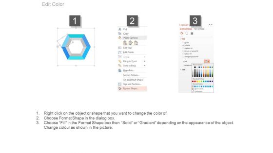 Hexagon Infographic For Six Options Display Powerpoint Template