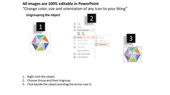 Hexagon With Management Process Icons Powerpoint Template