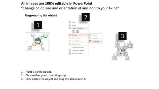 Hexagons With Science And Medical Icons Powerpoint Templates