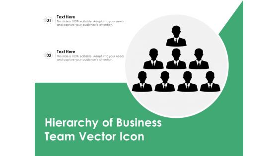 Hierarchy Of Business Team Vector Icon Ppt PowerPoint Presentation Inspiration Example File PDF