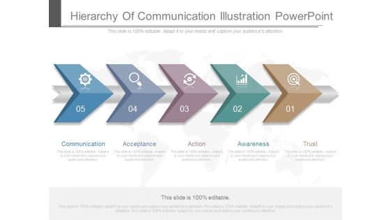 Hierarchy Of Communication Illustration Powerpoint