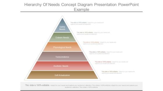 Hierarchy Of Needs Concept Diagram Presentation Powerpoint Example