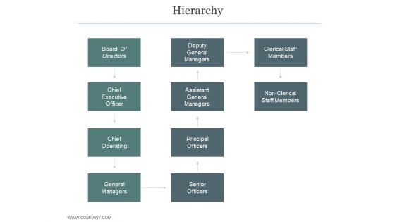 Hierarchy Ppt PowerPoint Presentation Infographics